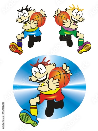 Funny basketball player