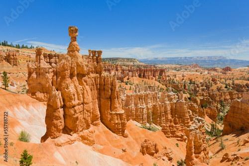 Stampa su tela Summer day in Bryce Canyon