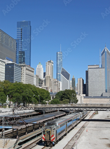 Downtown Chicago  commuter train station