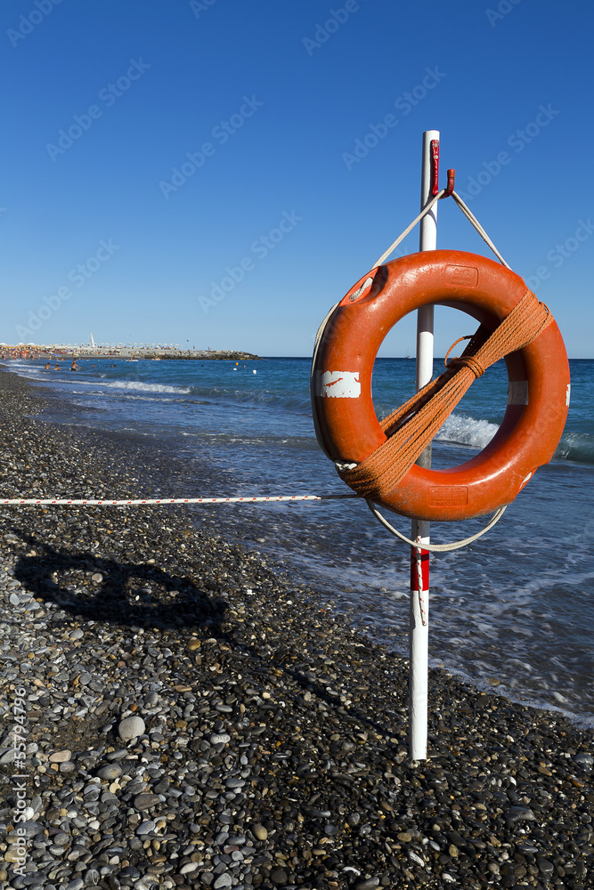 Lifesaver on the shore