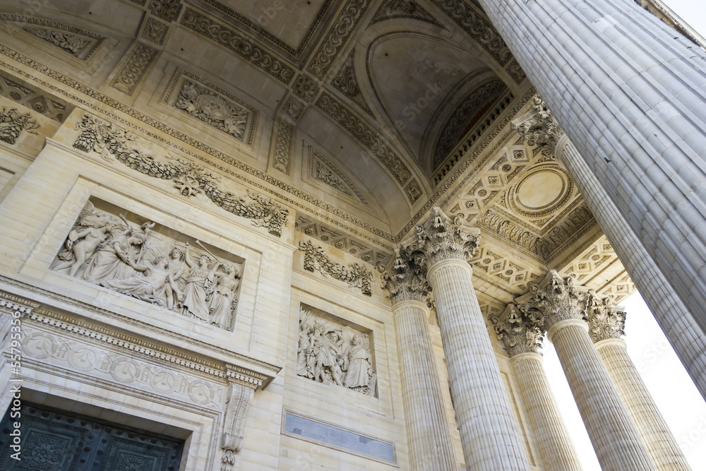 Obraz premium bas relief, Pantheon, Paris, France
