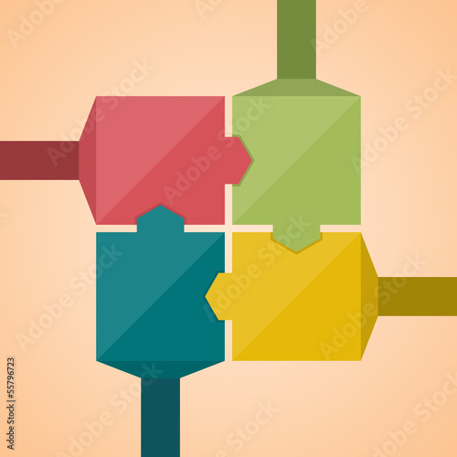 Four Square Banner Background