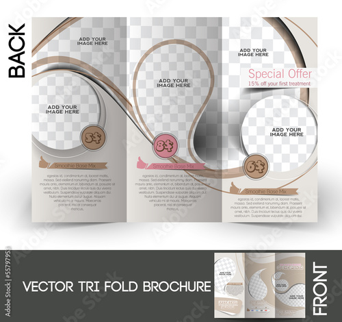 Vector Ice Cream Store Brochure Design