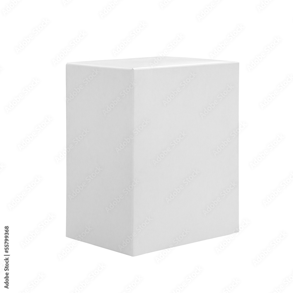 White box isolated on white background White box isolated on white background