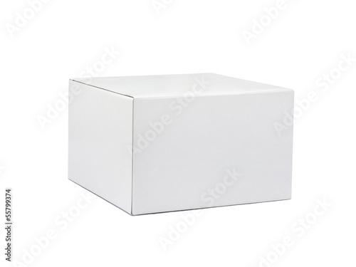White box isolated on white background © nuttapongg
