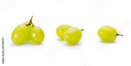 grapes Isolated on the white