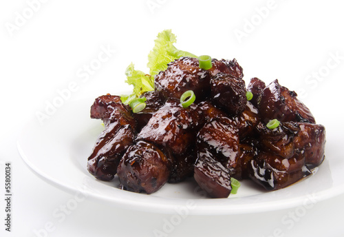 pork. chinese cuisine asia food photo