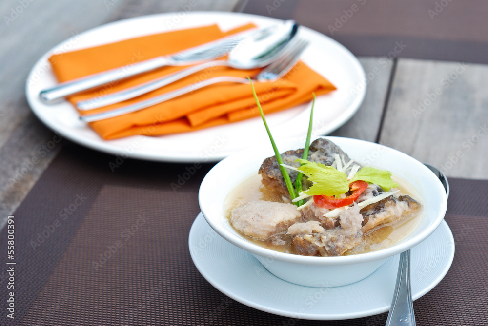 fish and taro soup fish and taro soup