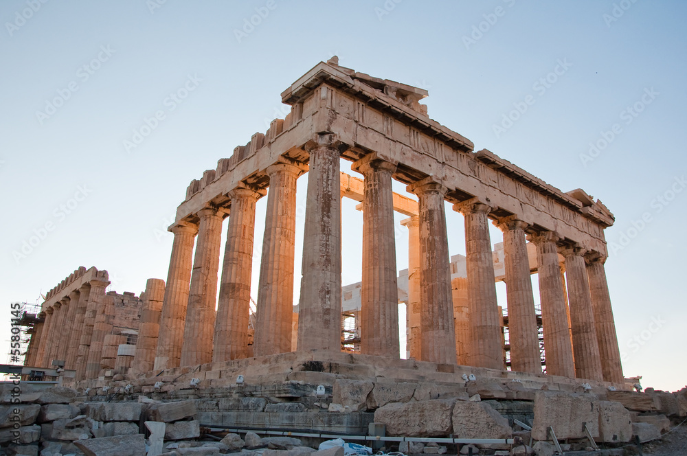 Obraz premium The Parthenon on the Athenian Acropolis, Greece.
