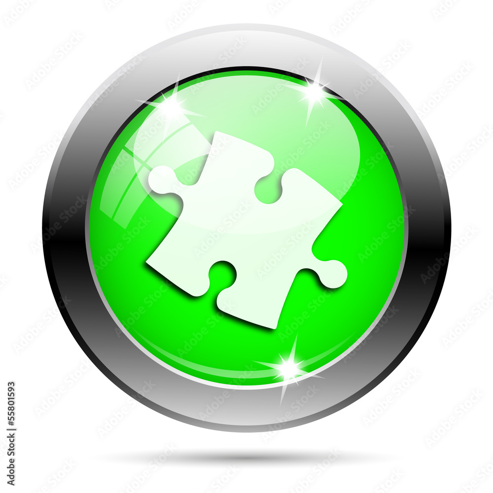 Metallic green glossy icon Metallic green glossy icon