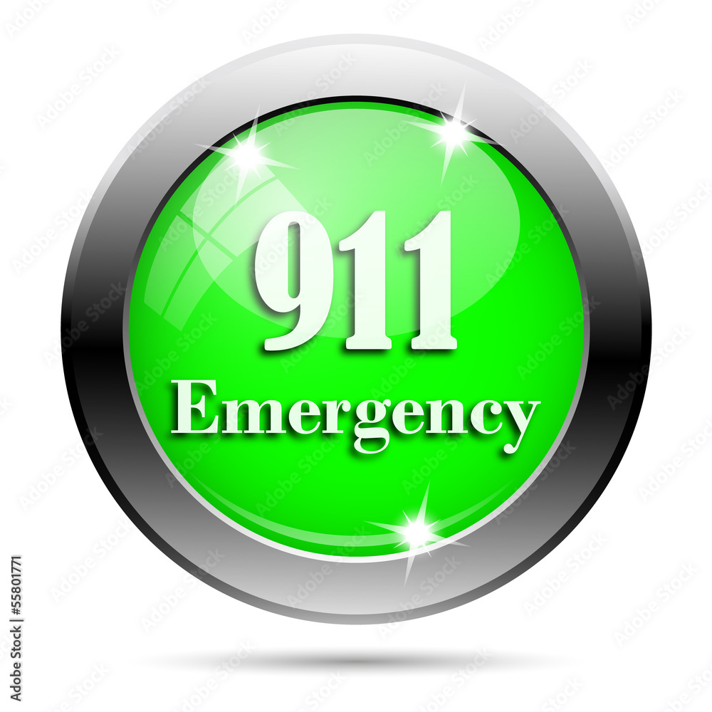 Metallic green glossy icon