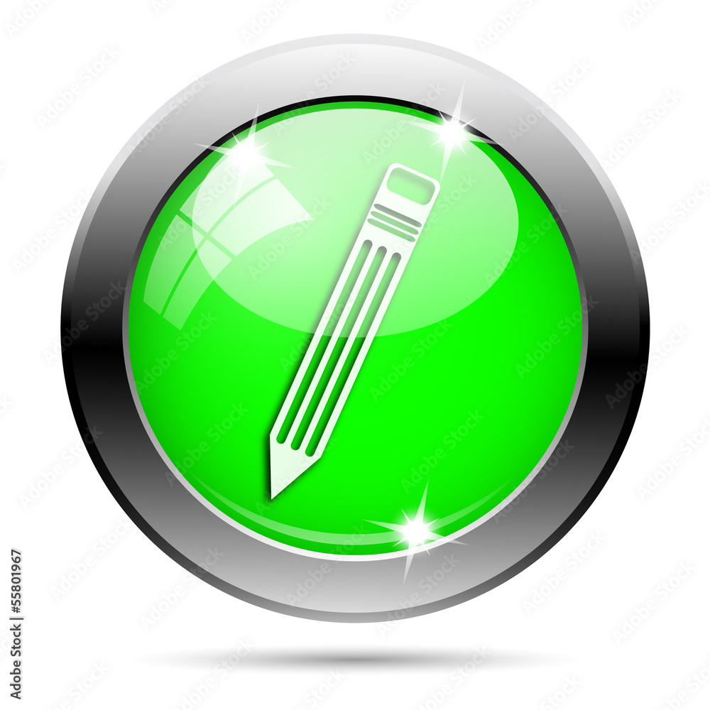 Metallic green glossy icon Metallic green glossy icon