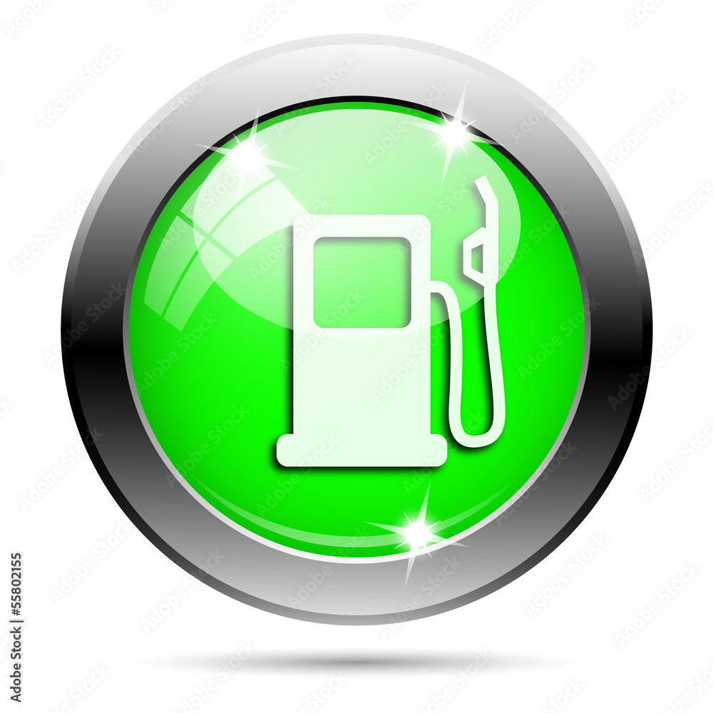 Metallic green glossy icon Metallic green glossy icon