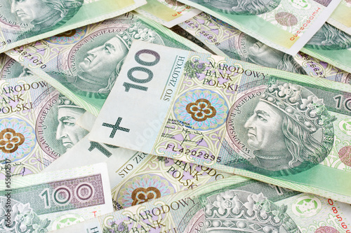Seamlessly tileable and repeatable 100's, polish zloty