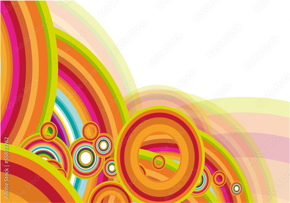 Rainbow abstract. Vector.