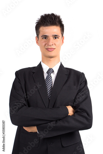 Business man isolated on white background 