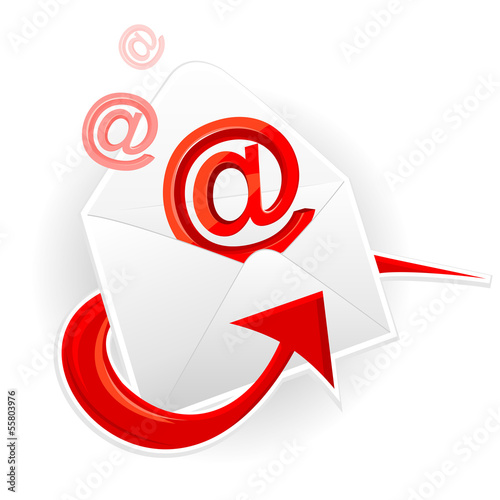 Symbol email and envelope
