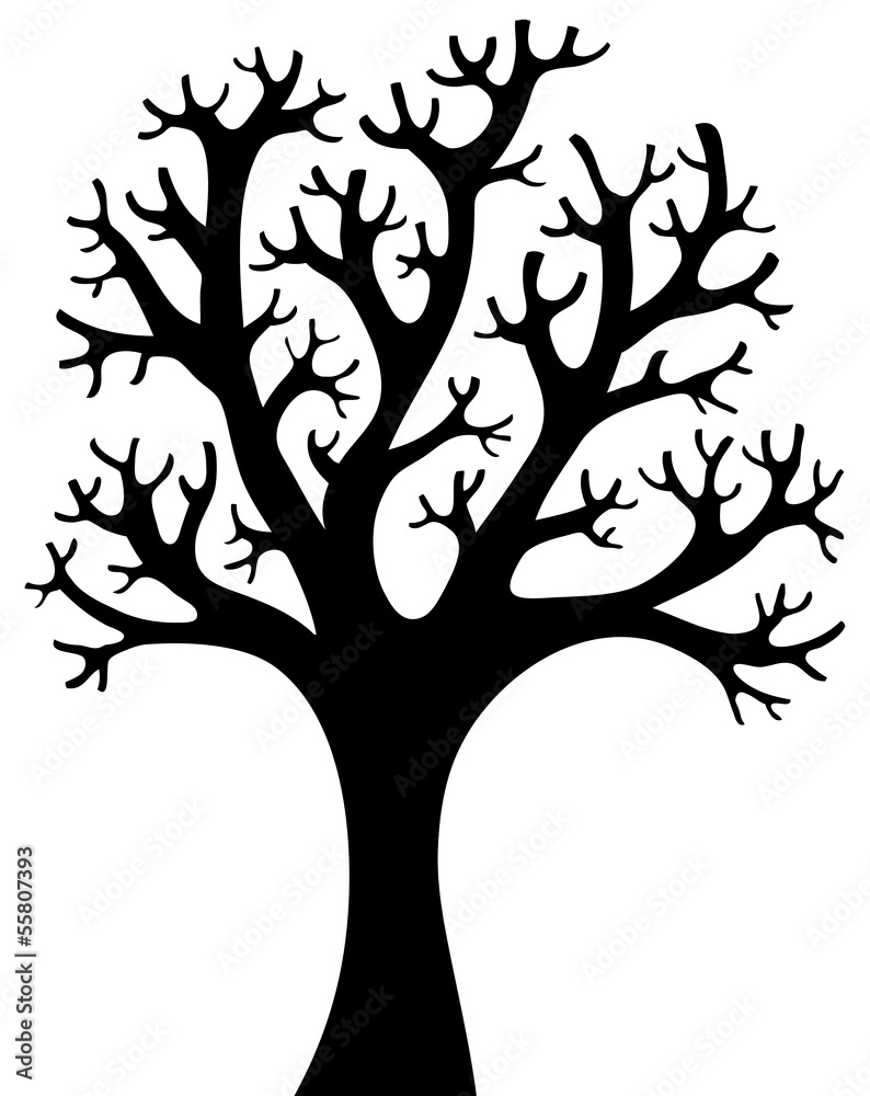 Tree shaped silhouette 4