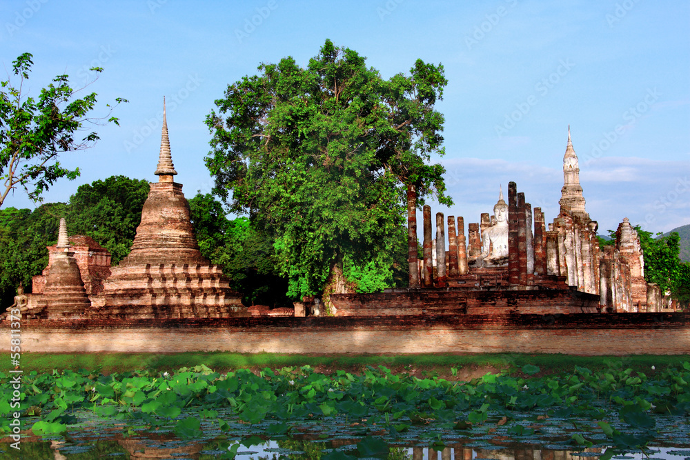 Obraz premium Mahathat temple, Thailand