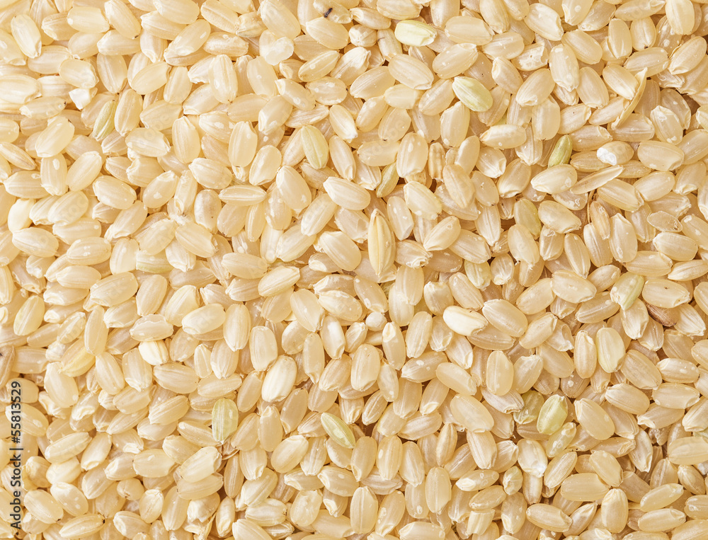 Brown rice background Brown rice background
