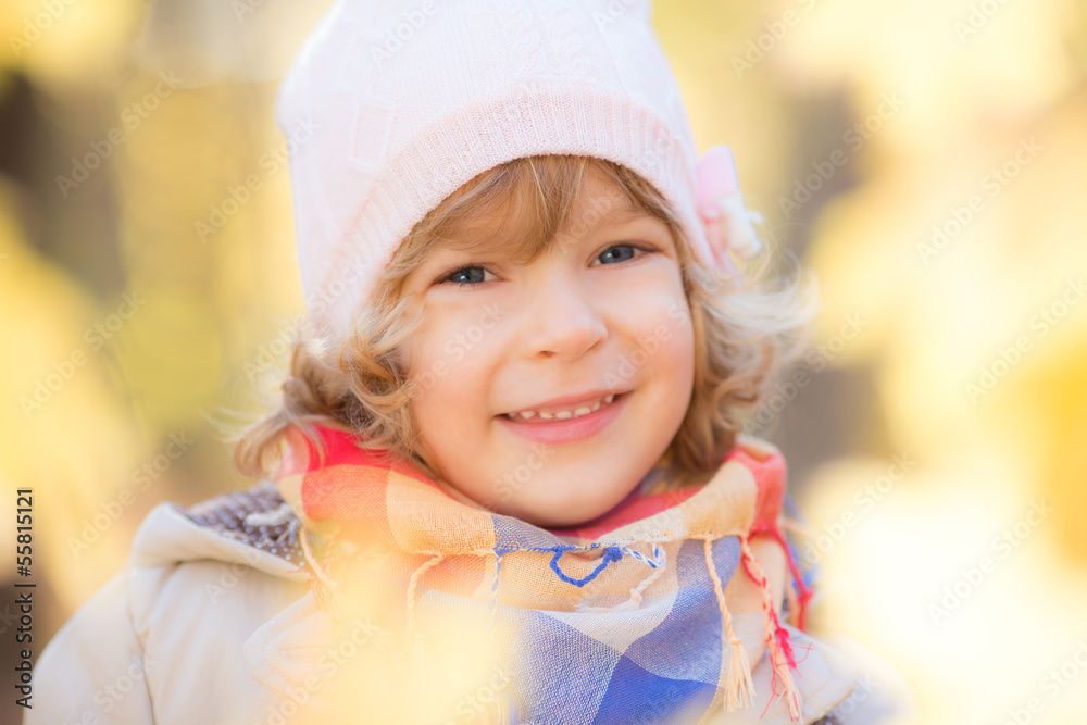 Child in autumn field Child in autumn field