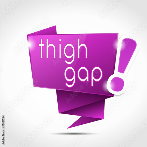 bulle origami : thigh gap