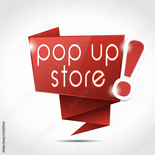 bulle origami : pop up store