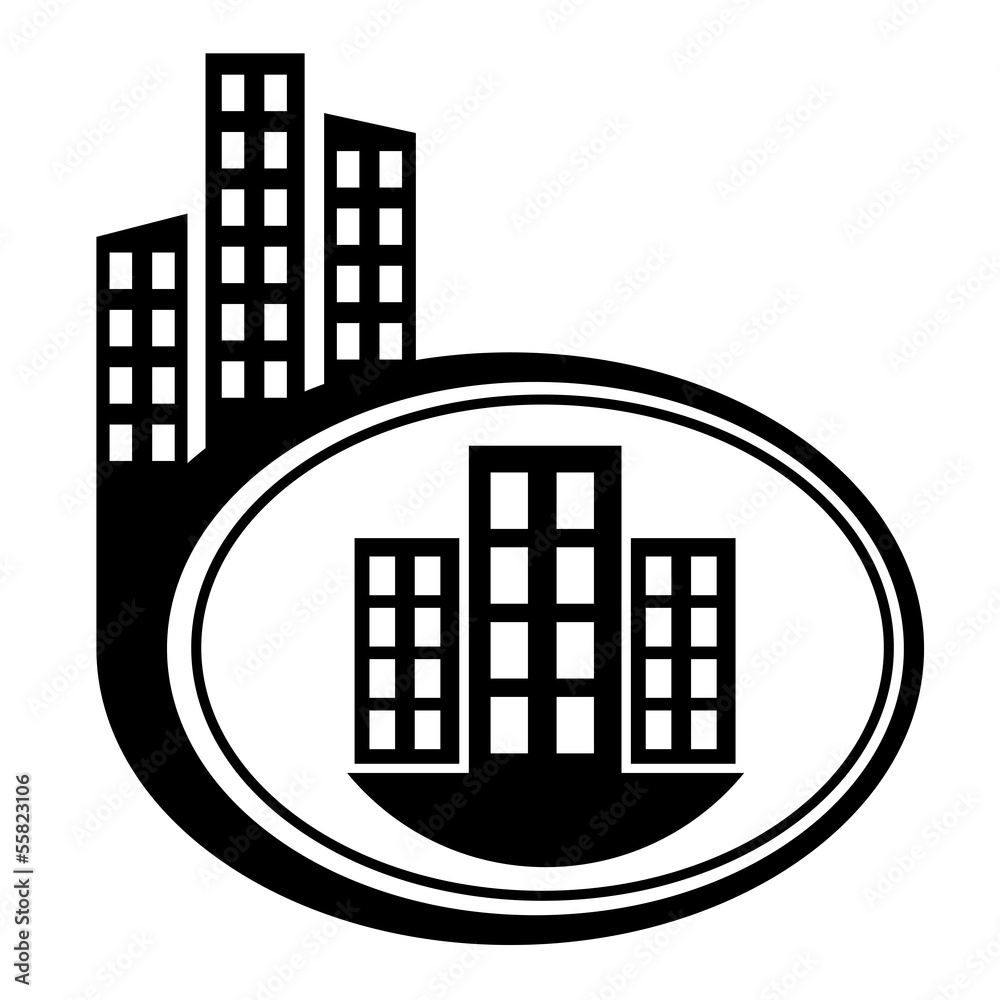 Fototapeta premium City vector icon