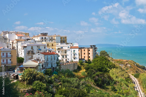 Fototapeta Naklejka Na Ścianę i Meble -  Panoramic view of Rodi Garganico. Puglia. Italy.