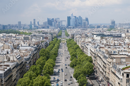Blick vom Arc de Triomphe, Paris, Frankreich © AndreasJ