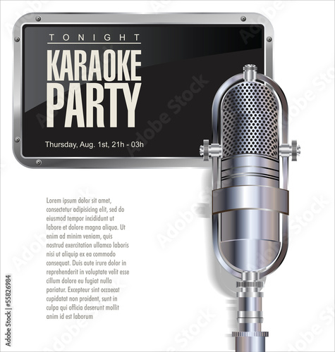 Karaoke party background