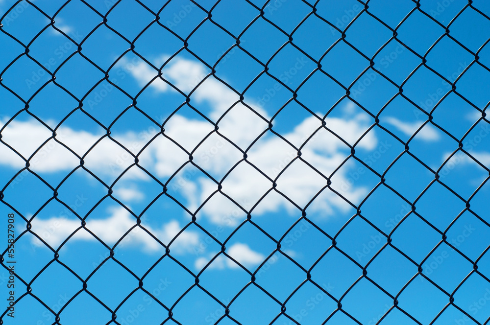 fence and sky fence and sky