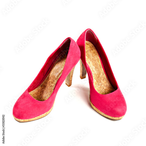Fuchsia color female shoes