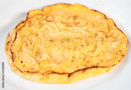 omelette on a white background © queen21