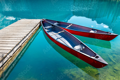 Boats on Lake O`Hara