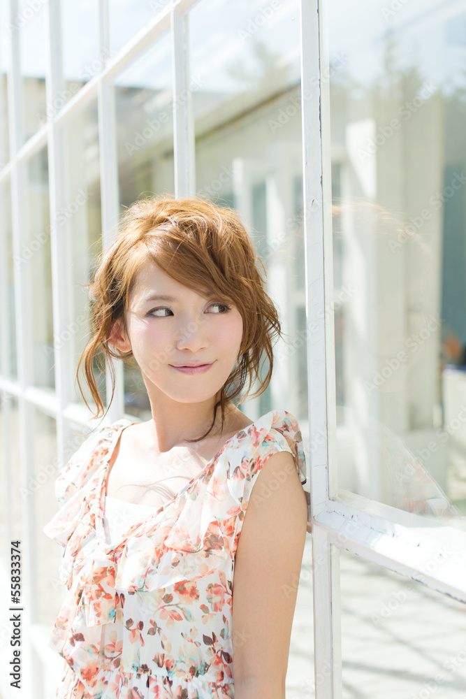 爽やかな女性 Stock Photo Adobe Stock