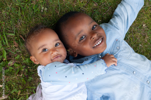 Smiling african children