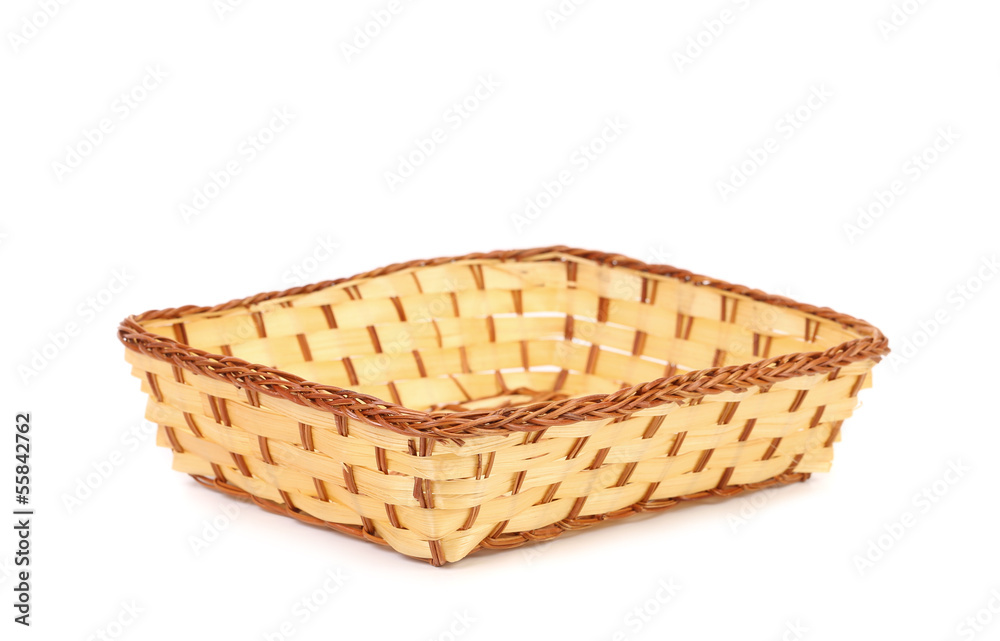 Obraz premium Empty wicker basket