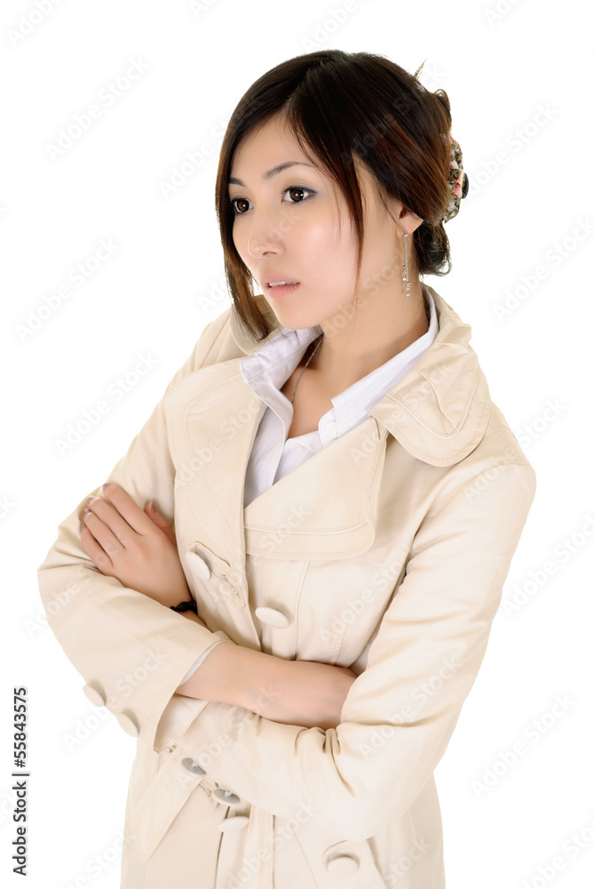 Winter business woman