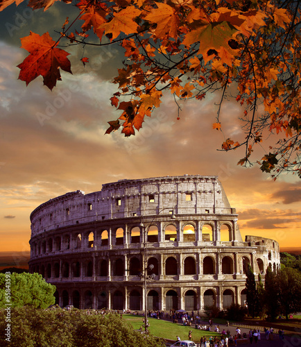 Canvas Print Colosseum in Rome, Italy