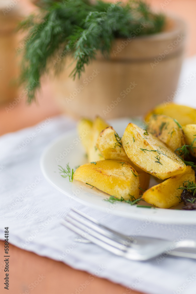 fried potatoes