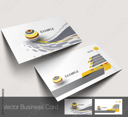 Vector business card set