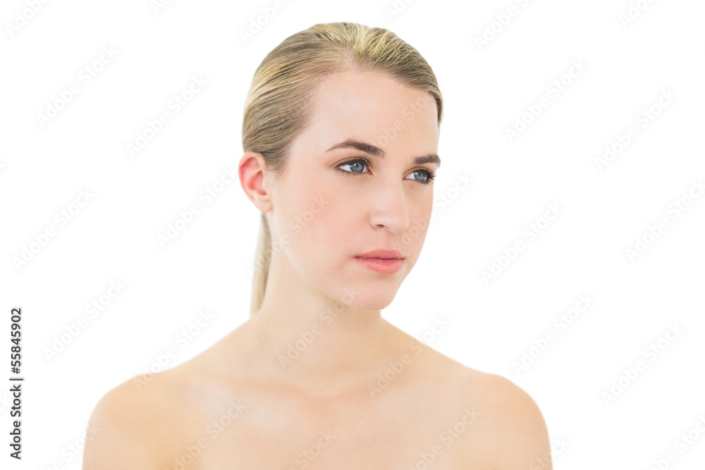 Thoughtful beautiful blonde posing Thoughtful beautiful blonde posing