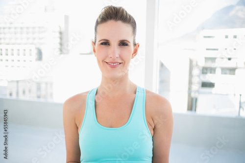 Free Download Smiling woman in sportswear - GFXLoad