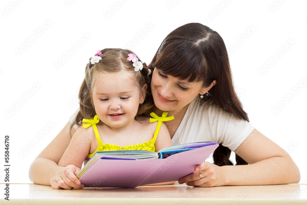 mother and daughter reading a book mother and daughter reading a book