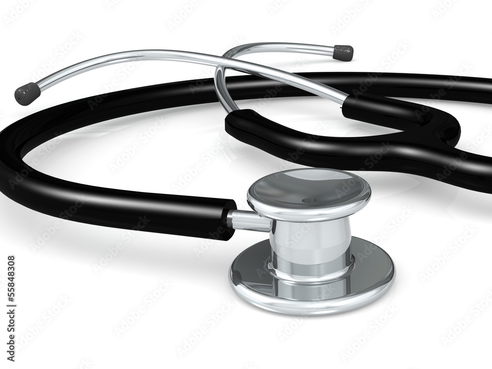Stethoscope on a white background Stethoscope on a white background