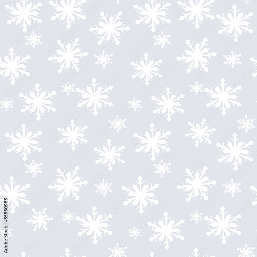 Christmas  seamless Pattern with snowflakes