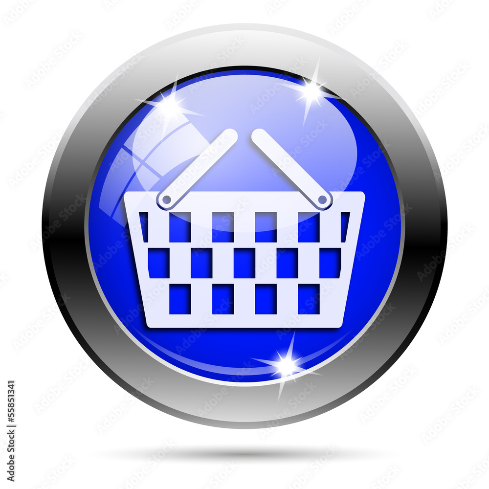 Metallic blue glossy icon Metallic blue glossy icon