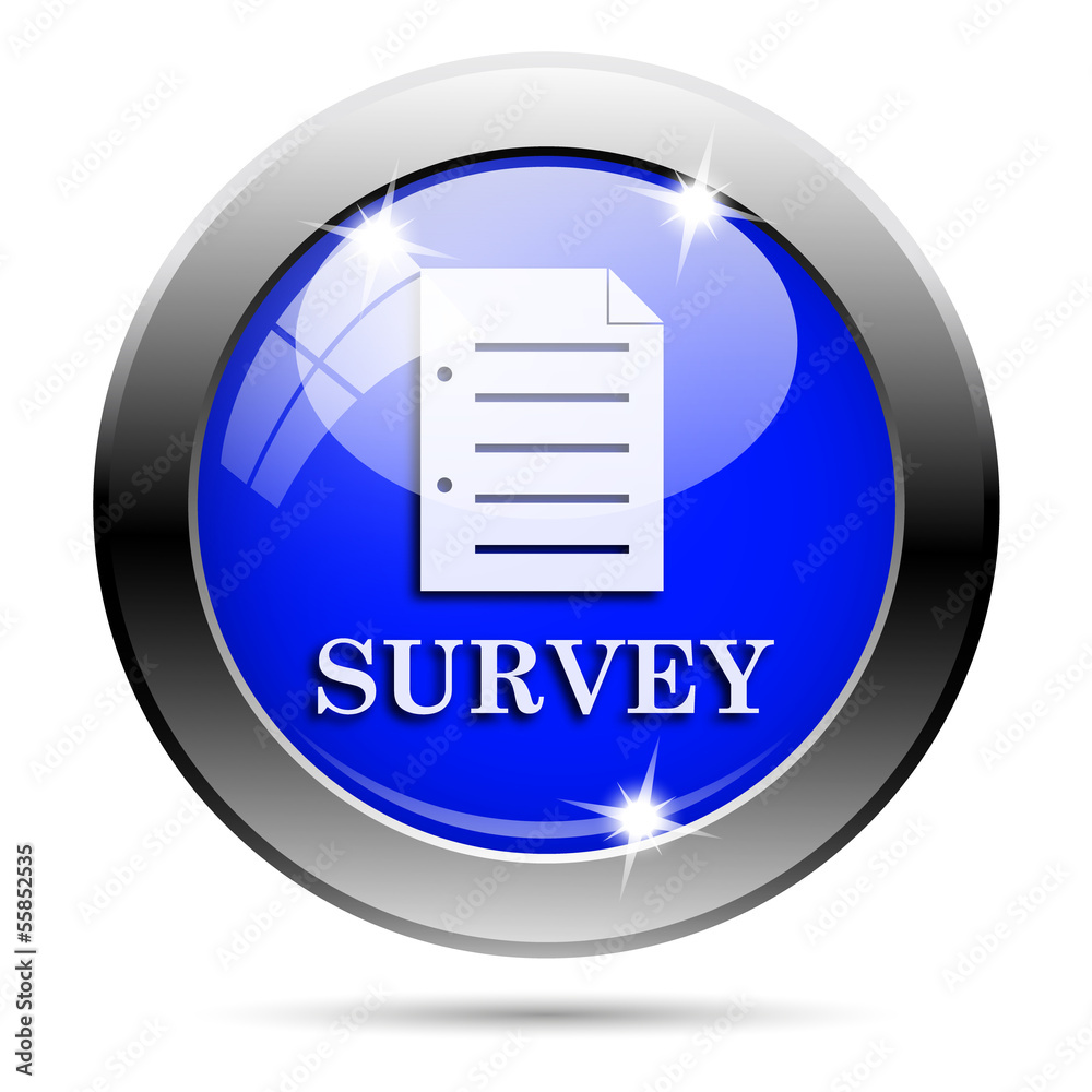 Metallic blue glossy icon