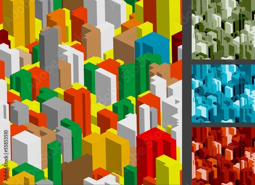 Set of seamless backgrounds. vector